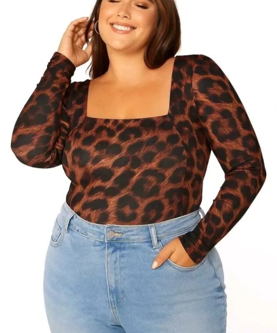 BLUSA MANGA LARGA ACANALADA