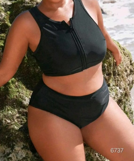 TRAJE DE BAÑO 2 PIEZAS CON CREMALLERA