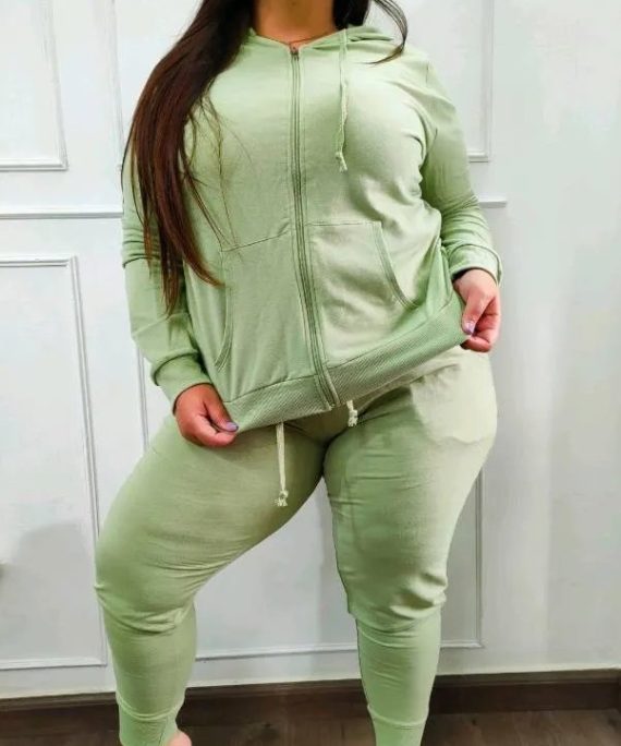 SUETER CON CAPUCHA, CIERRE Y BOLSILLO DELANTERO