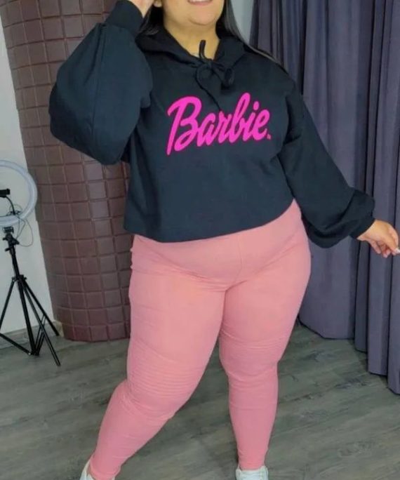 SUETER CROP TOP ESTAMPADO BARBIE