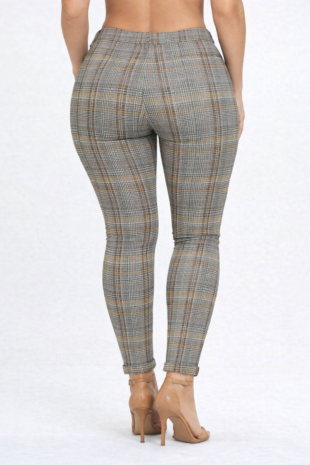 PANTALÓN SKINNY CUADROS PRÍNCIPE DE GALES - Imagen 2