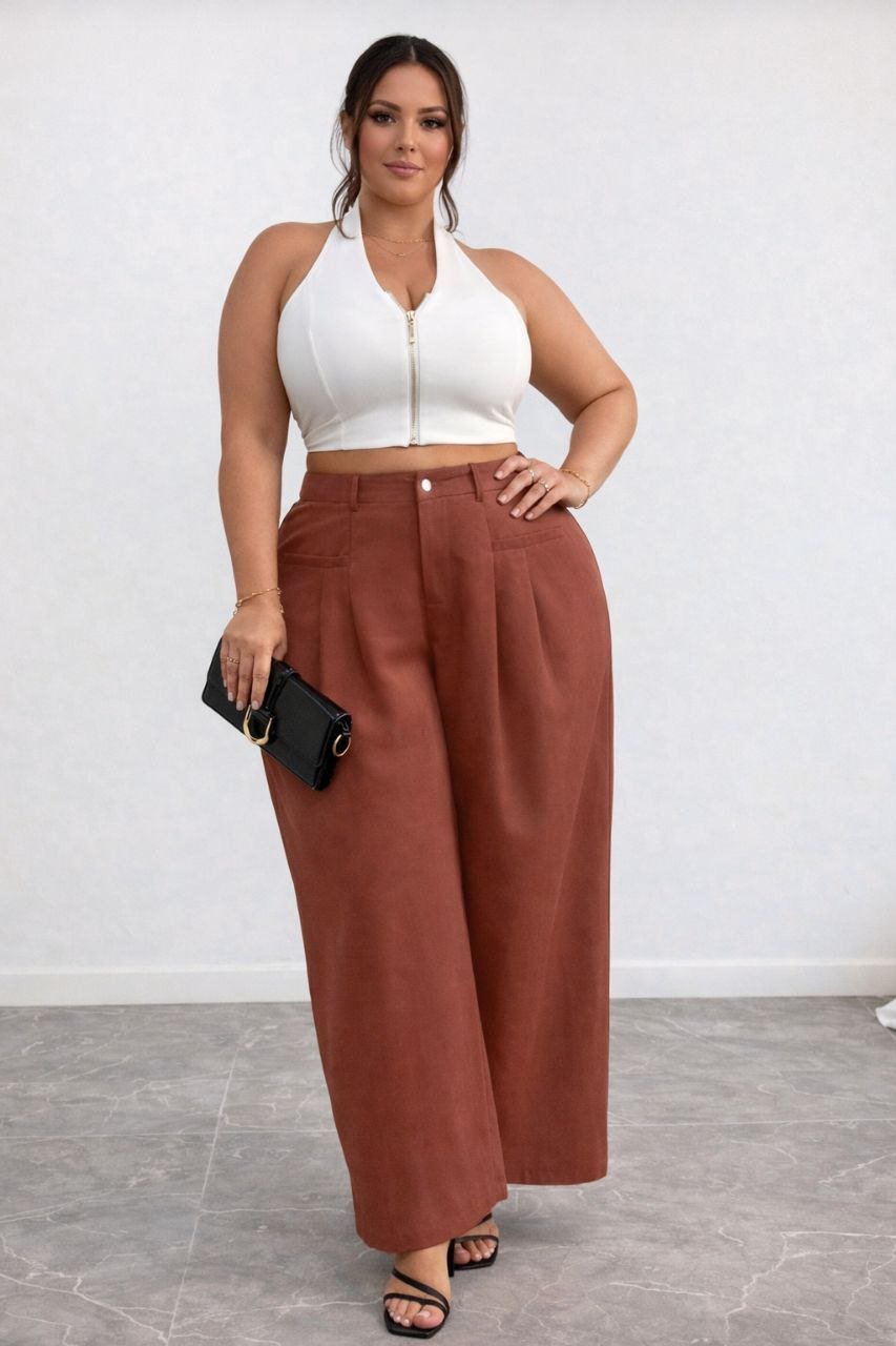 PANTALÓN WIDE LEG TIRO ALTO