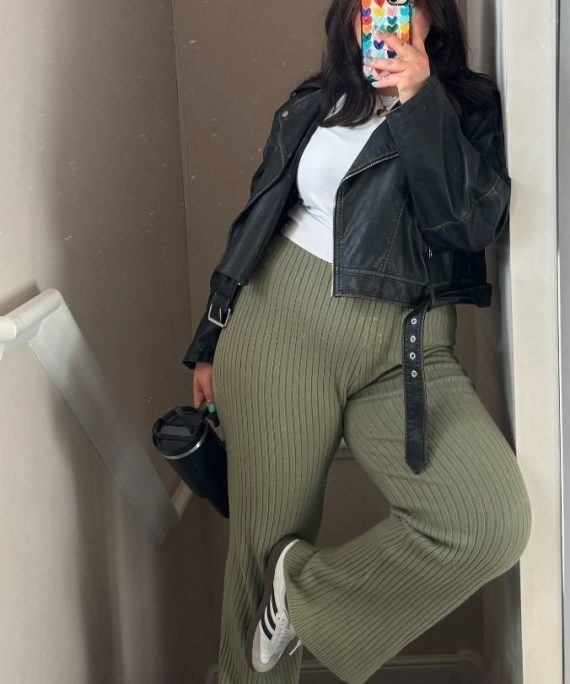 LEGGINS ACANALADO WIDE LEG