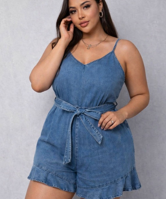 JUMPER SHORT CON FRUNCIDO