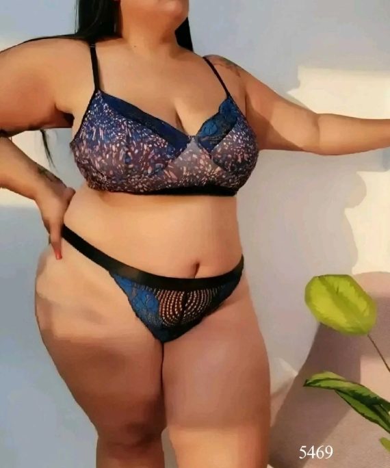 SET ENCAJE ROMANTICO SEMI HILO