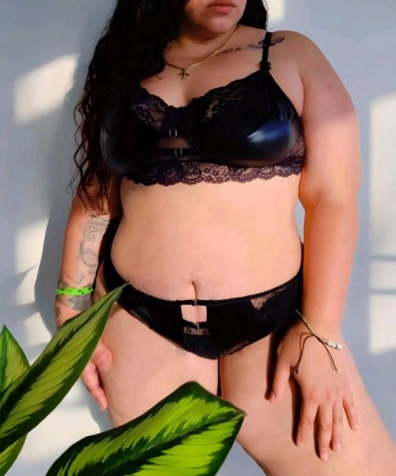 SET LENCERIA ENCAJE EN CONTRASTE