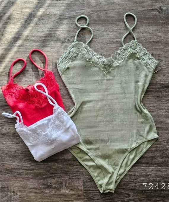 BODY DE TIRAS CON ENCAJE