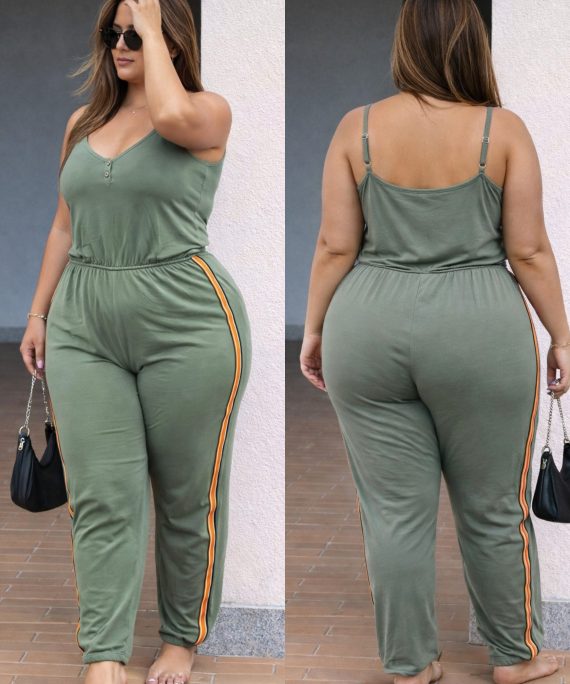 JUMPSUIT UNICOLOR LINEA LATERAL