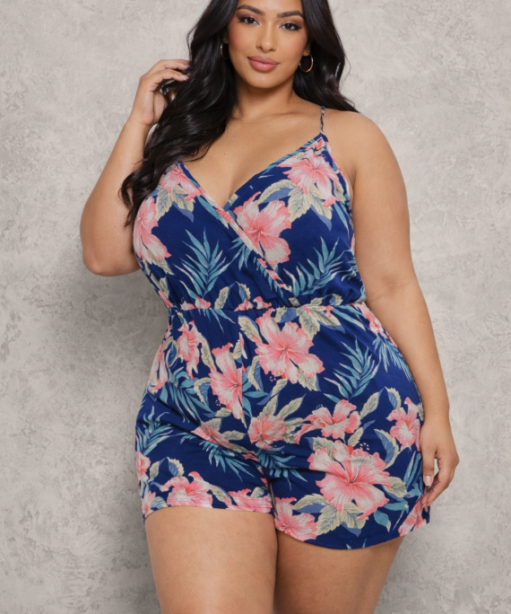 JUMPER SHORT ESTAMPADO FLORAL