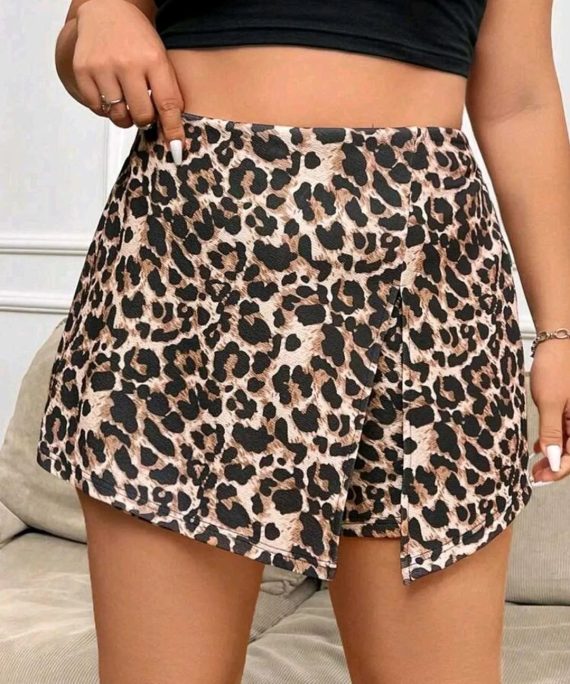 FALDA SHORT LEOPARDO