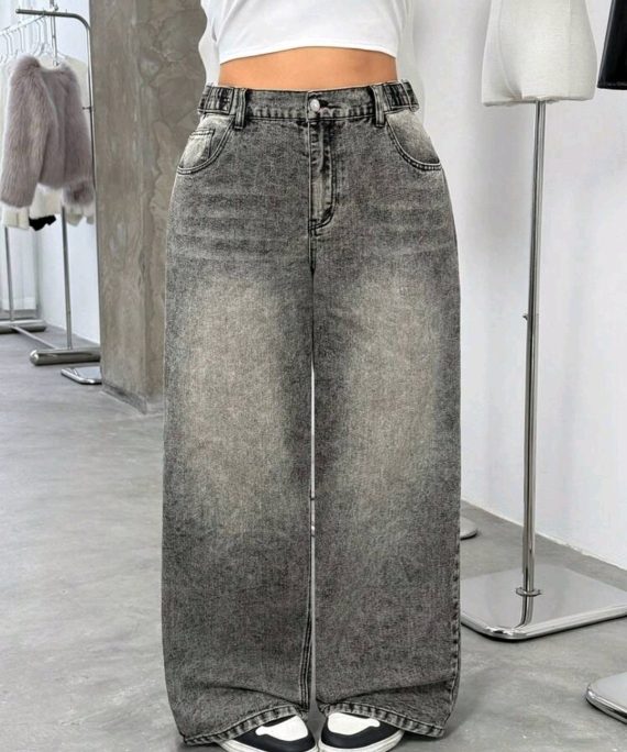 JEANS WIDE LEG CON LIGA AJUSTABLE