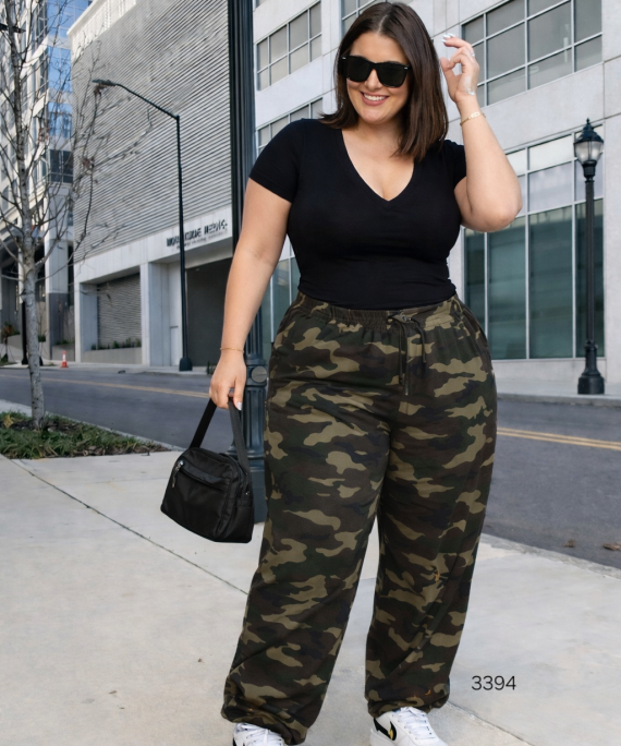 PANTALÓN JOGGER WIDE CAMUFLAJE