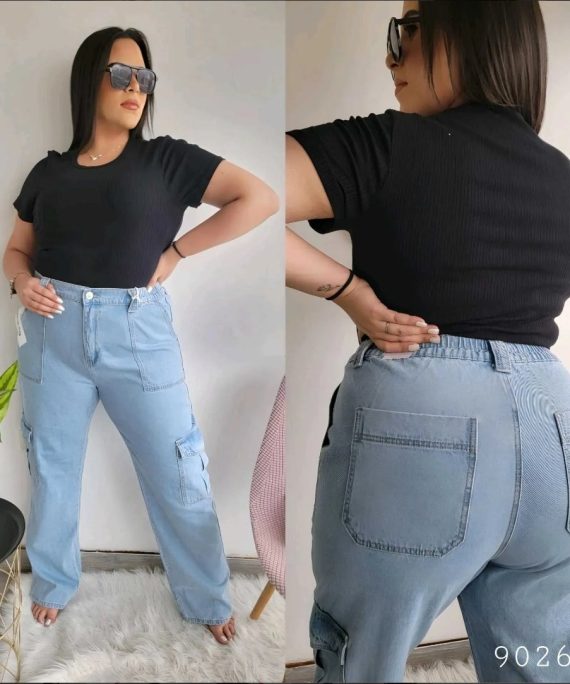 JEANS CARGO BOTA RECTA