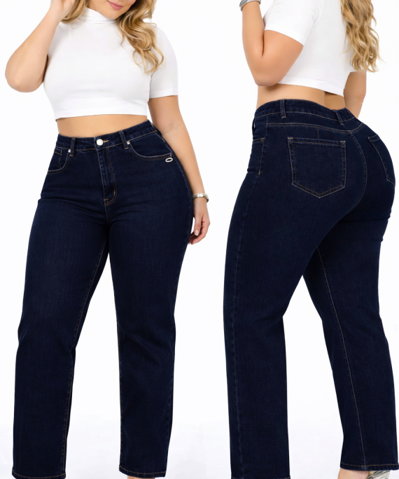JEANS BOTA RECTA LISO AZUL INDIGO