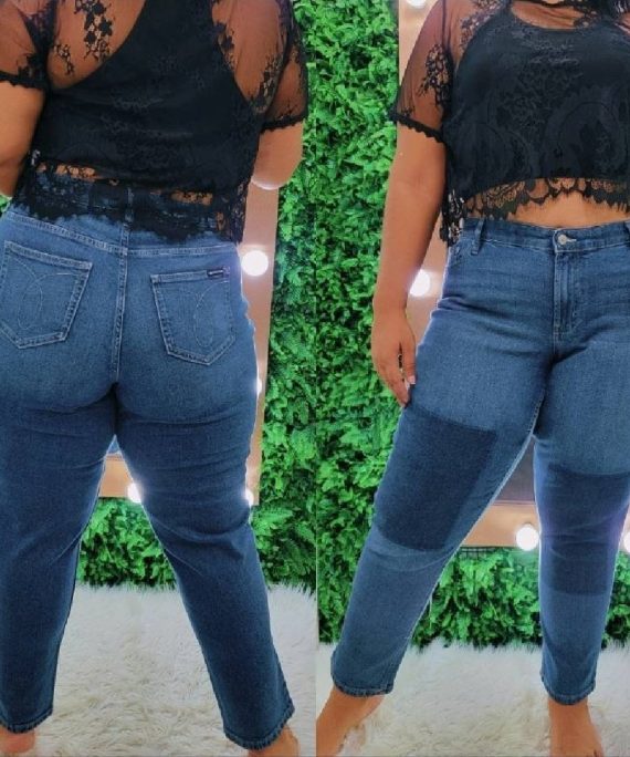 JEANS CON PARCHE EN RODILLAS CK