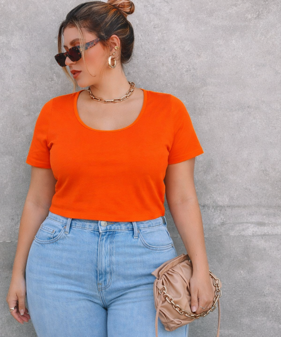 BLUSA MANGA CORTA UNICOLOR