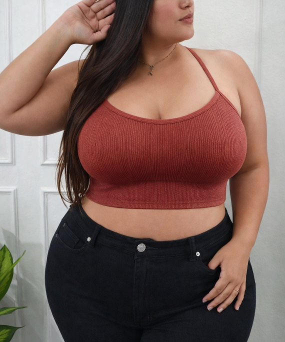 BRALETTE TOP RIB BASIC