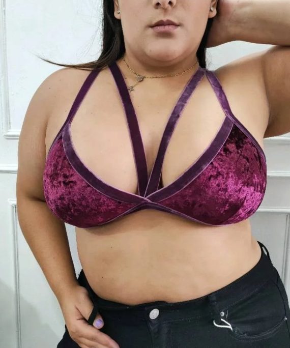 BRALETT LENCERO TERCIOPELO