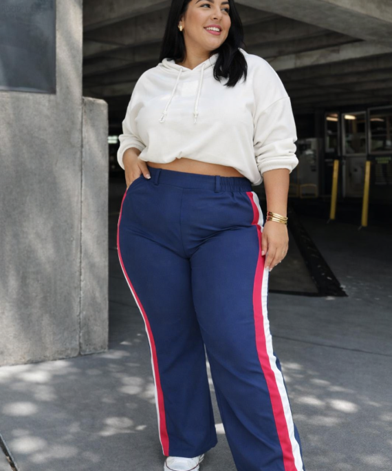 PANTALÓN WIDE LEG LÍNEA LATERAL