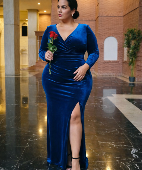 VESTIDO LARGO ELEGANTE VELVET