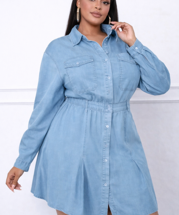 VESTIDO CAMISERO DENIM