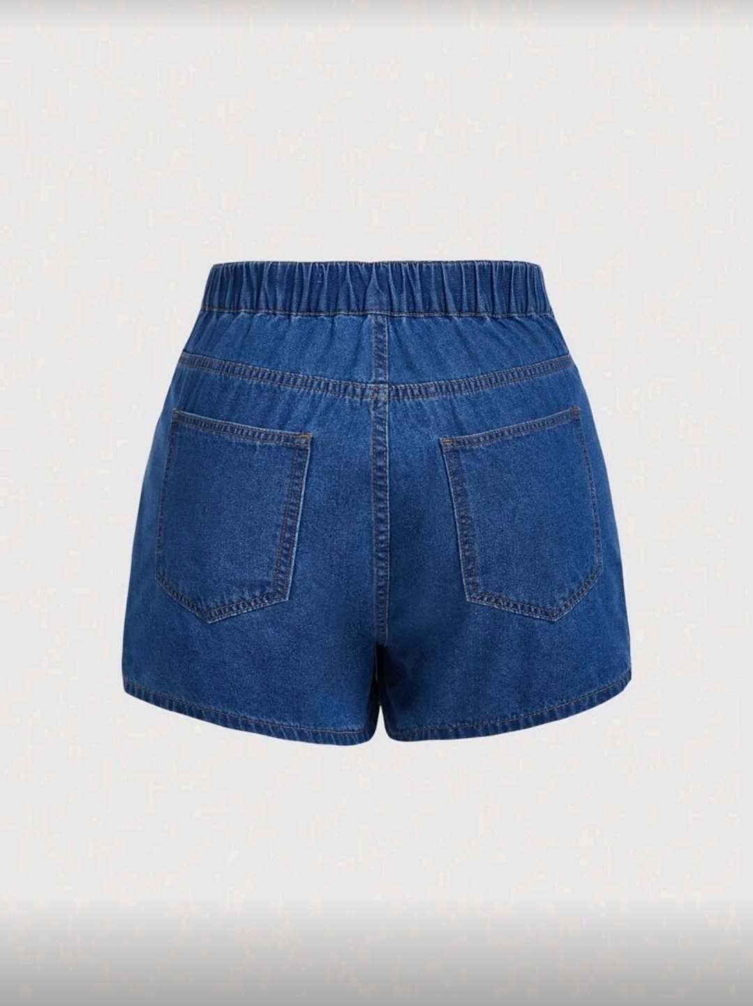 FALDA SHORT ASIMETRICA CON LIGA TRASERA DE TRES BOTONES - Imagen 2