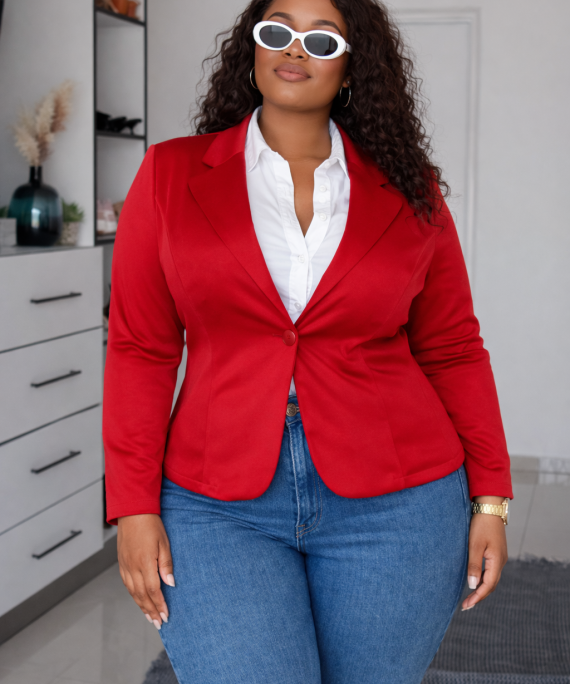 BLAZER UNICOLOR ROJO