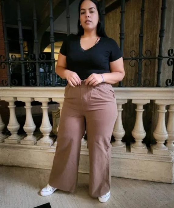 PANTALÓN WIDE LEG UNICOLOR