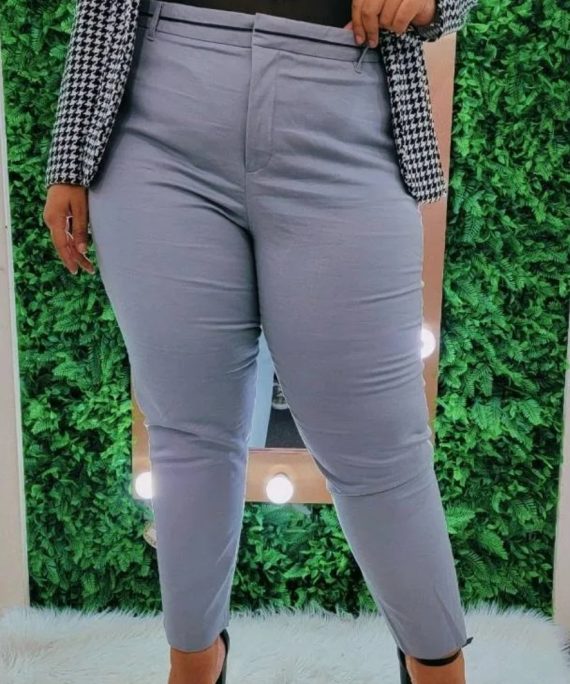 PANTALÓN RECTO SLIM GRIS CLÁSICO TOMMY ORIGINAL