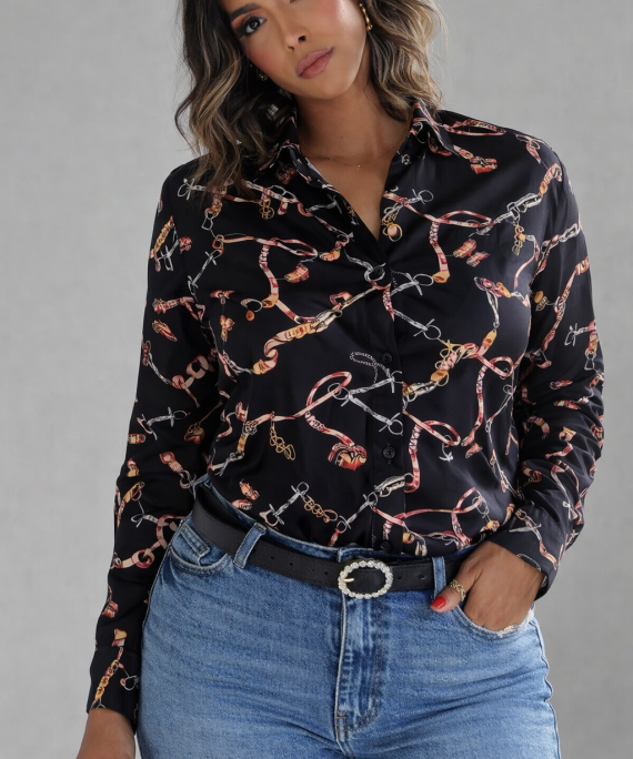 BLUSA MANGA LARGA BLACKSHAIN BUTERFLY