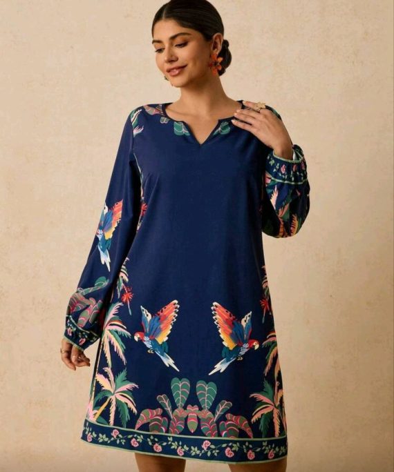 VESTIDO MINI ESTAMPADO