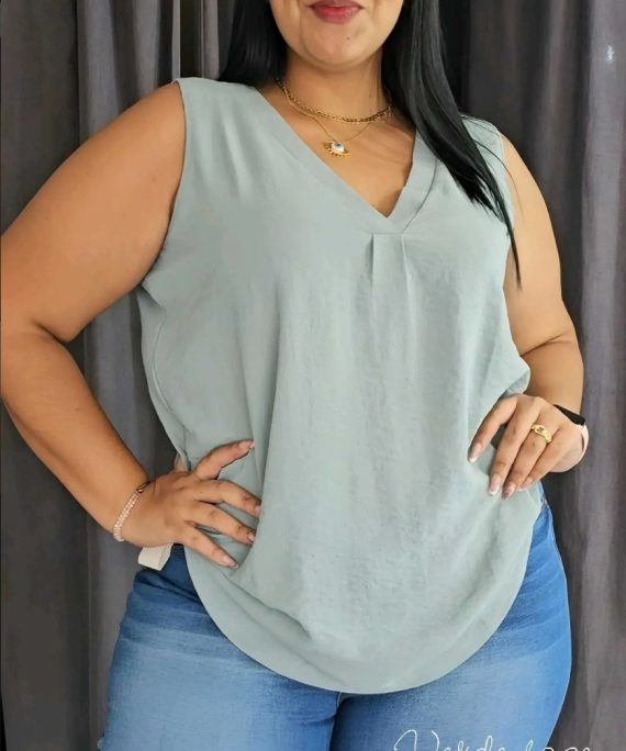 BLUSA VISCOSA CUELLO V