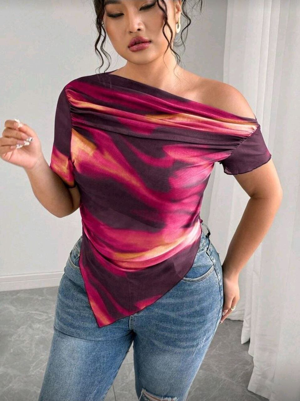 BLUSA AURORA ASIMÉTRICA