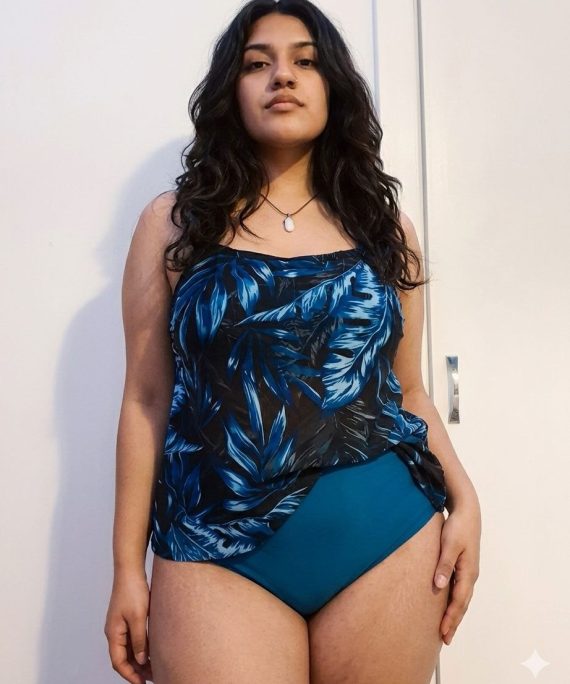 TRAJE DE BAÑO DE CAMISA Y PANTY