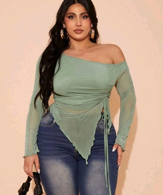 BLUSA ROMANTICA MANGA LARGA