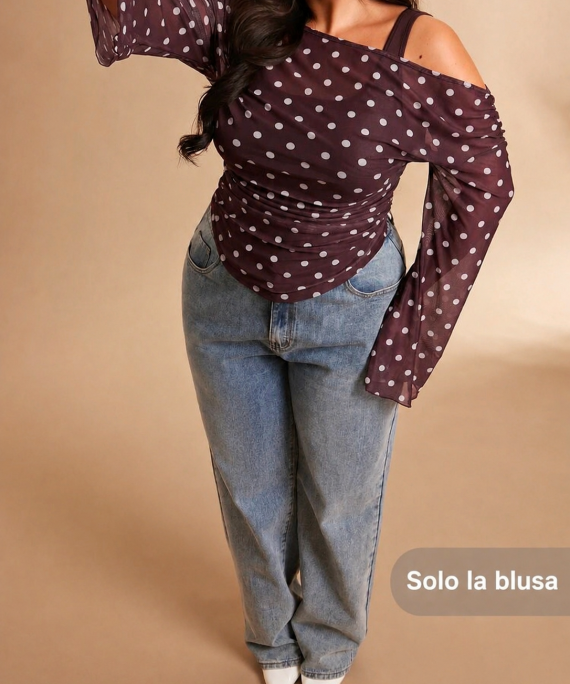 BLUSA ROMÁNTICA POLKADOT