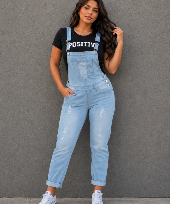 Braga ripped denim claro